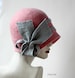 Felt Hat felt hats Cloche Hat Flapper 1920 Womens hats Pink Hat Cloche hat Victorian 1920's  Wool Women's hat Cloche hats 