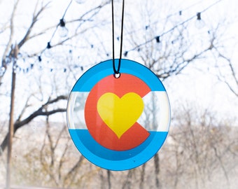 Colorado Strong Suncatcher or Christmas Tree Ornament
