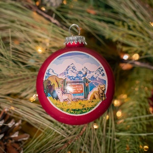 Grand Teton Nationalpark Glas Ornament