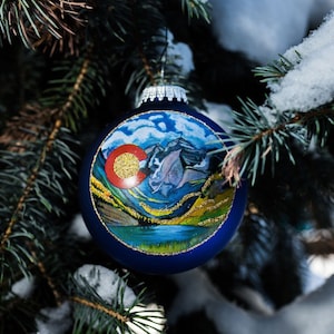 ColoRADo Maroon Bells in Fall Christmas Ornament