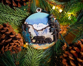 Yosemite National Park 3D Christmas Tree Ornament