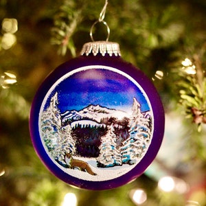 Fox in the Snow Christmas Ornament