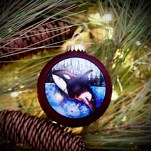 Orca Christmas Tree Ornament
