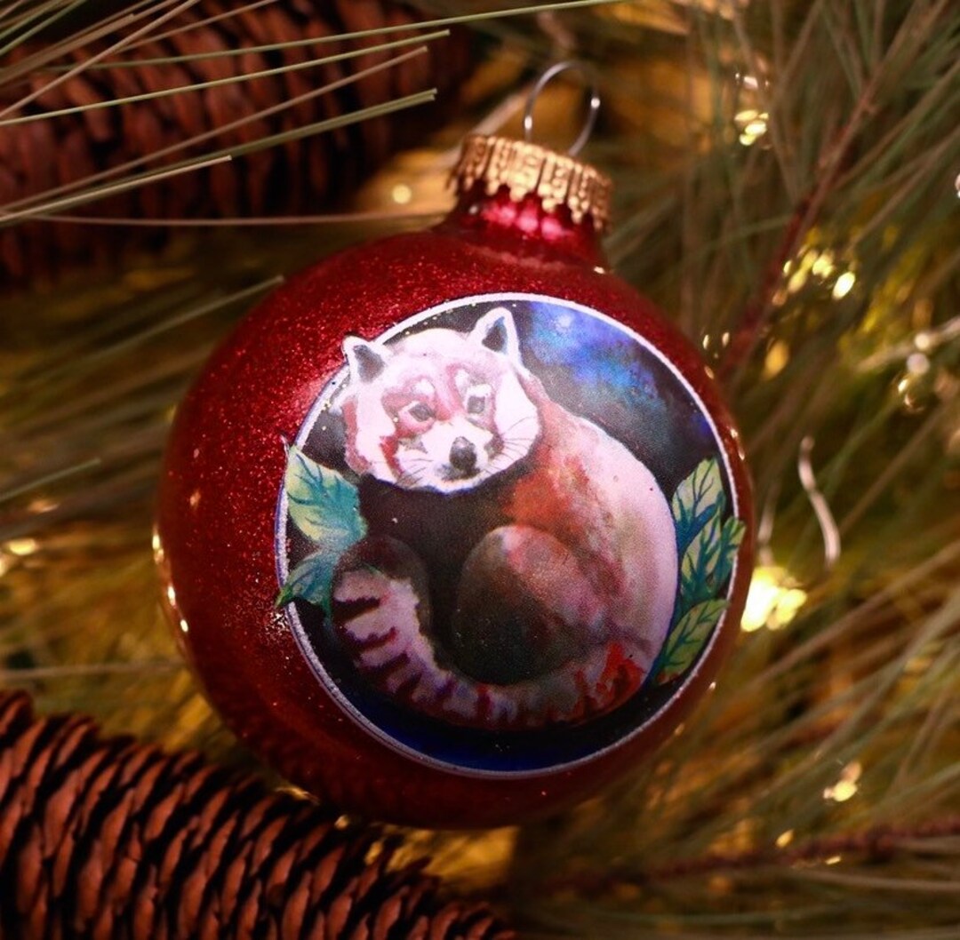 Red Panda Christmas Ornament 