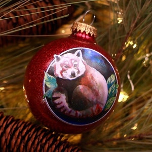Red Panda Christmas Tree Ornament
