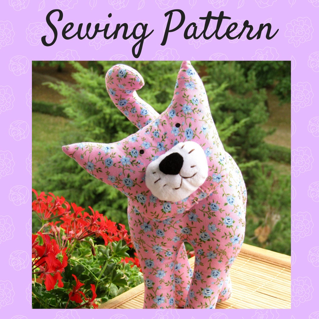 Cat Sewing Pattern Toy Cat Pattern PDF Easy Sewing Pattern Stuffed Toy