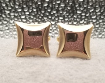 Silver Tone Square Cuff Links (4528)