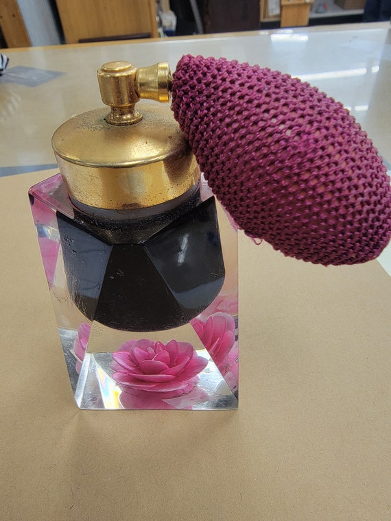 Jane Art lucite w Pink rose perfume (8468) - image 2