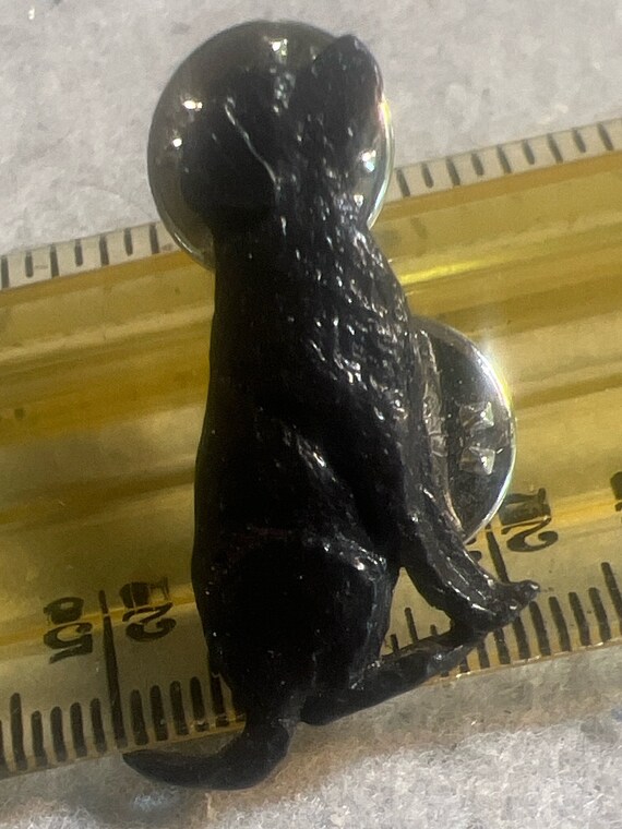 Vintage Black Labrador Enamel Pin (A1475gr) - image 1