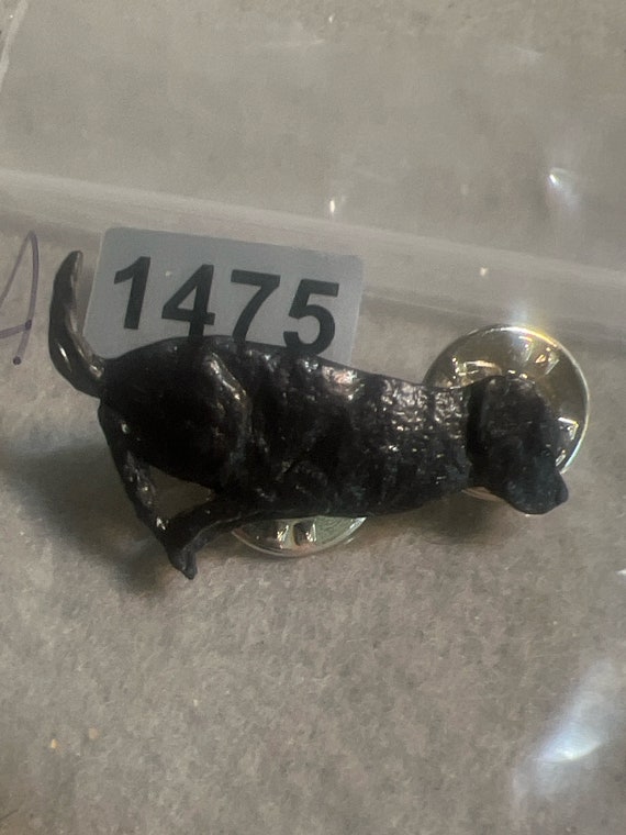 Vintage Black Labrador Enamel Pin (A1475gr) - image 3