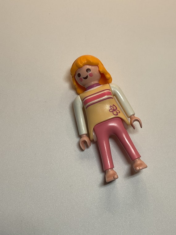 Playmobil Fille Blonde En Pantalon Rose 621 -  France