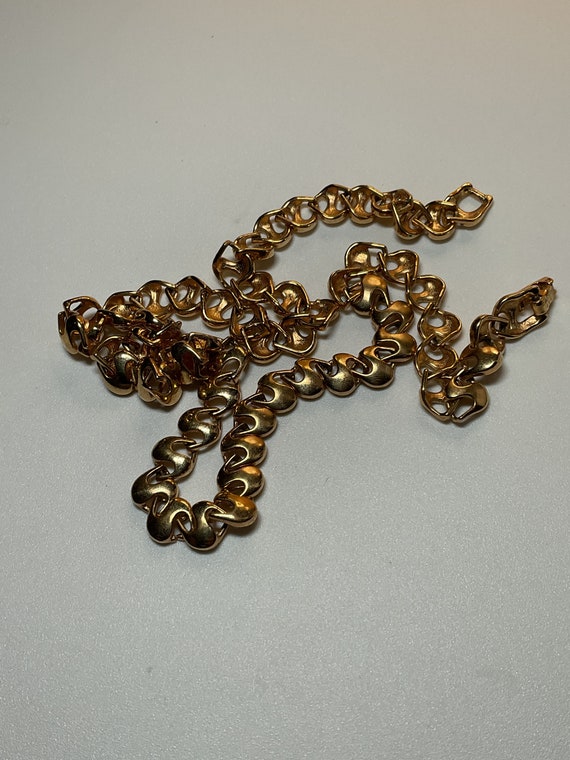 Vintage Goldtone Necklace Signed H.A. Vendome - 2… - image 3