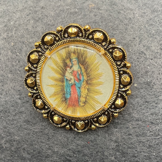 Vintage Italy Blessed Virgin Mother Mary Queen of 