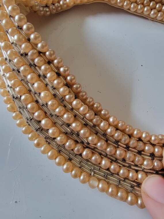 Vintage Faux Pearl Collar - image 2