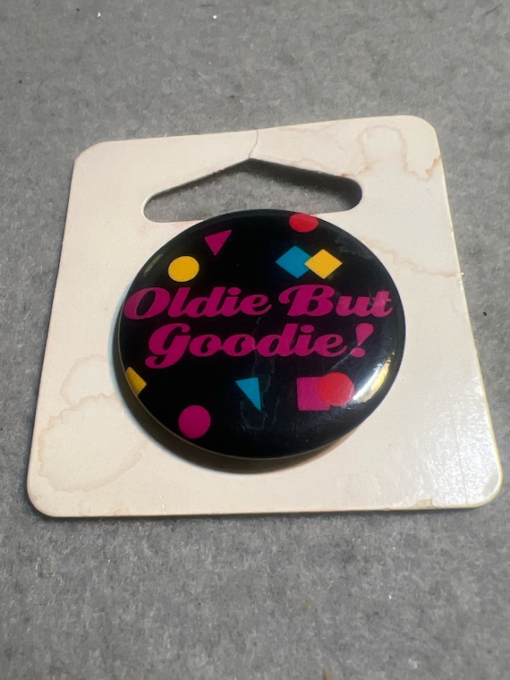 Vintage Enamel Oldie But Goodie Pin  Brooch (A1238