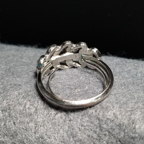 Vintage Silvertone Avon Statement Ring (3263) - image 2