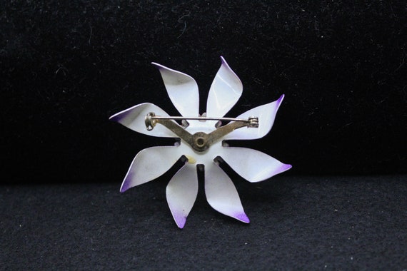 Purple and Pink Flower Brooch (4417) - image 2