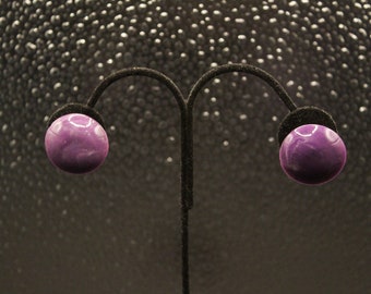 Purple Circular Earrings (4536)