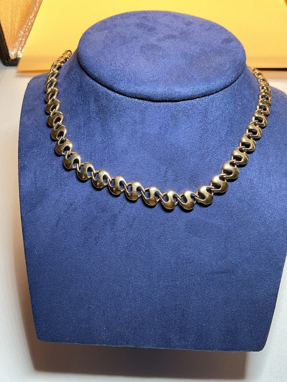Vintage Goldtone Necklace Signed H.A. Vendome - 2… - image 1