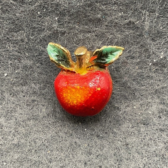 Tiny Red Apple Pin (6875) - image 1