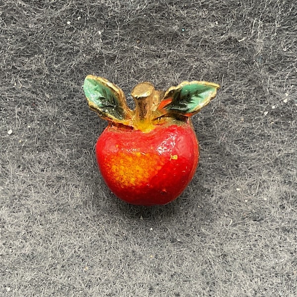 Tiny Red Apple Pin (6875)