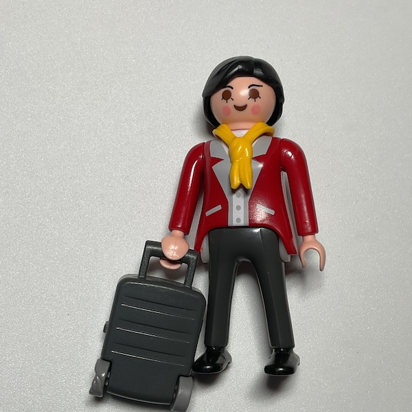 Playmobil Flight Attendant Woman With Suitcase (785)