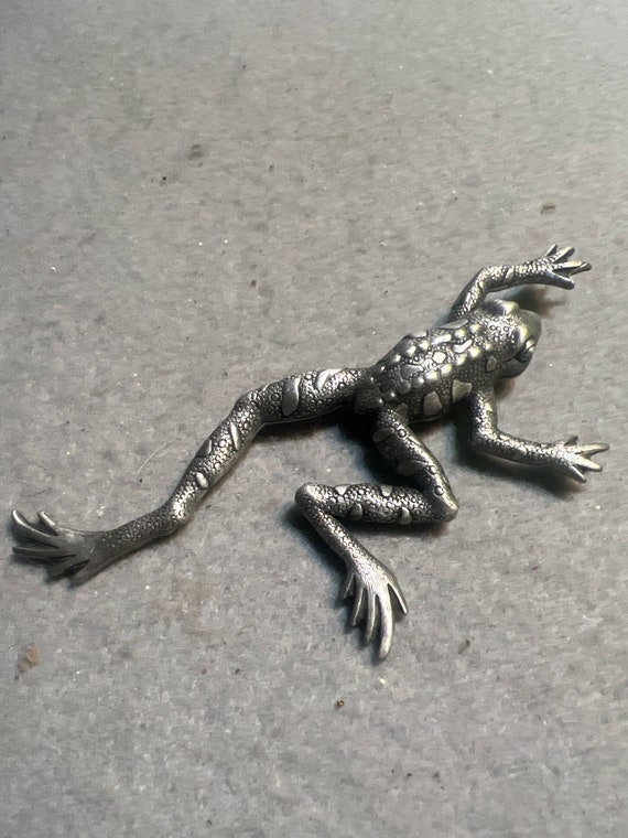 Vintage Silvertone Frog  Pin Brooch (A752gr)