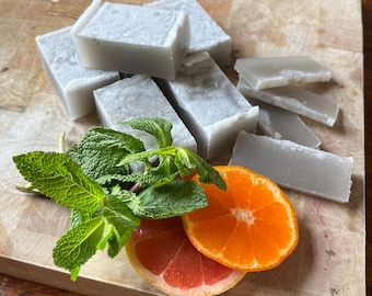Mandarin Grapefruit Scrub Soap, Natural Vegan Pumice Soap
