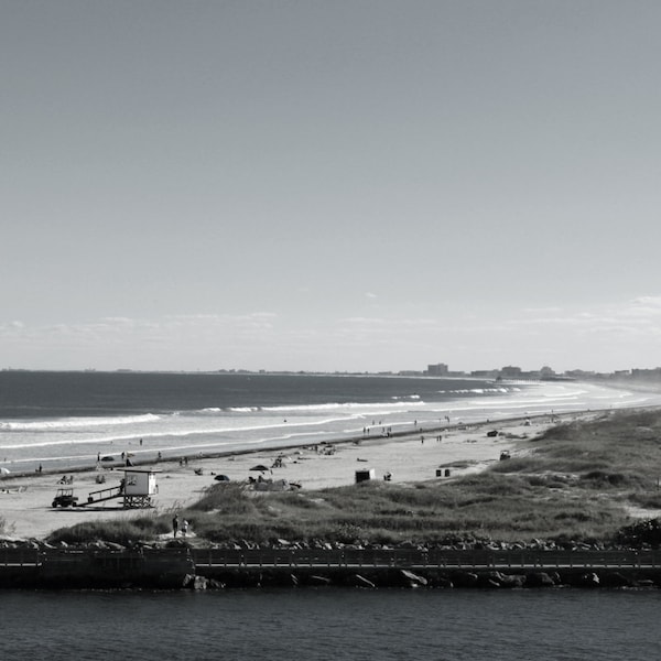 Cocoa Beach, Florida, Print, Travel Photography, Port Canaveral, Jetty Park, Black and White