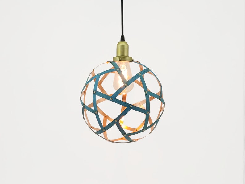 Copper Orb Light / Globe Pendant Light / Hanging Lamp / Copper Sphere / Dinning Table Lamp / Over Kitchen Island Light / UL listed image 8
