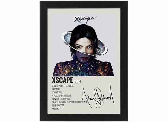 Michael Jackson Xscape Album Cover Signed Poster Etsy