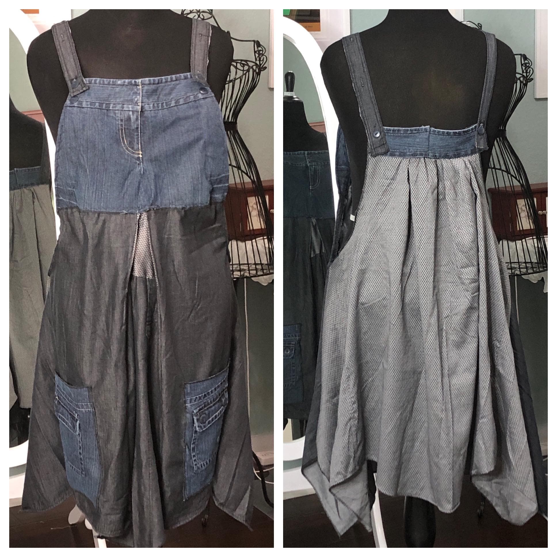 Cotton dungaree dress hot sale