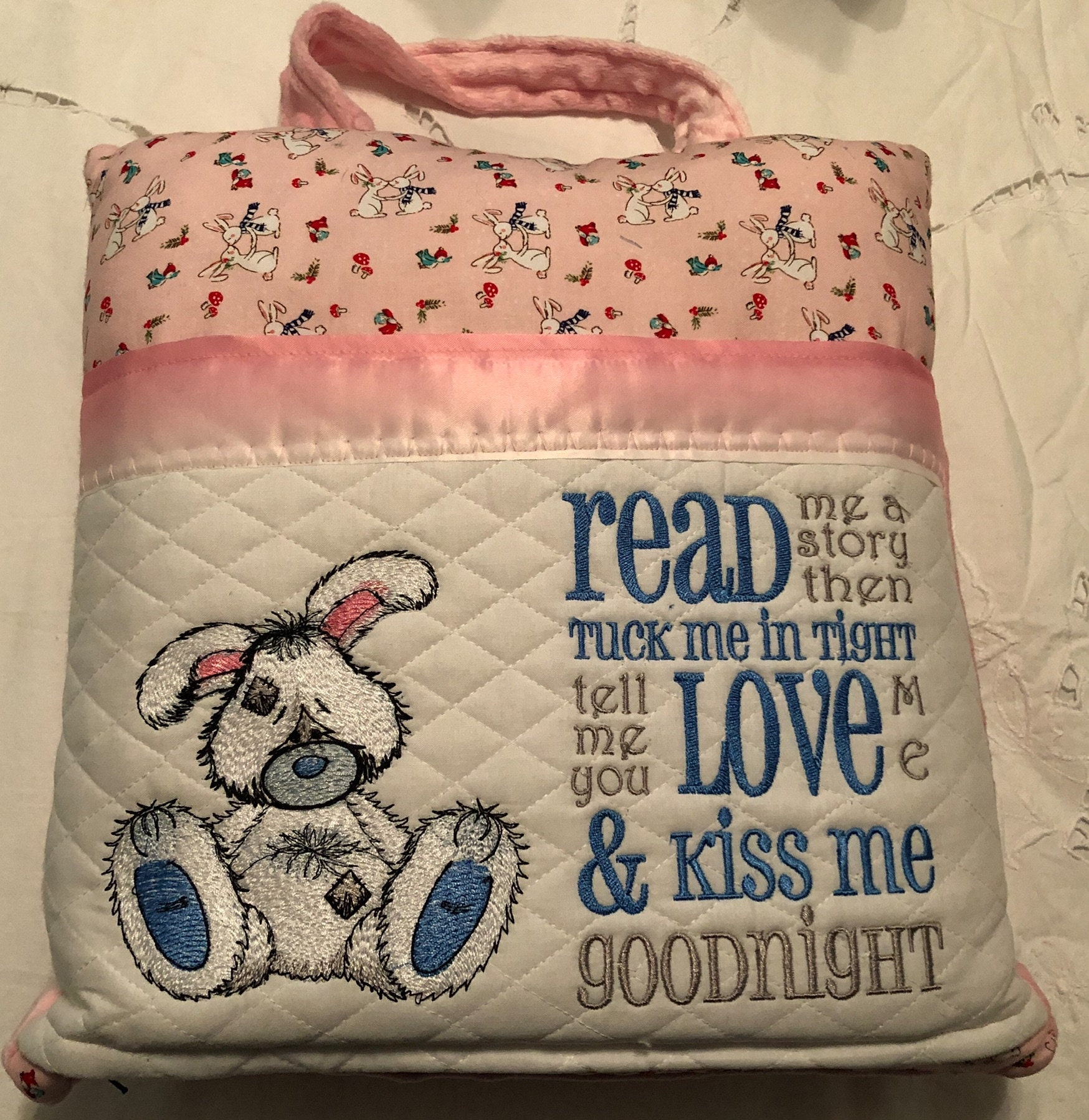Pink reading pillow sales