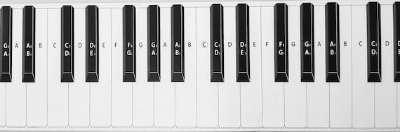 Full Piano Keys Chart