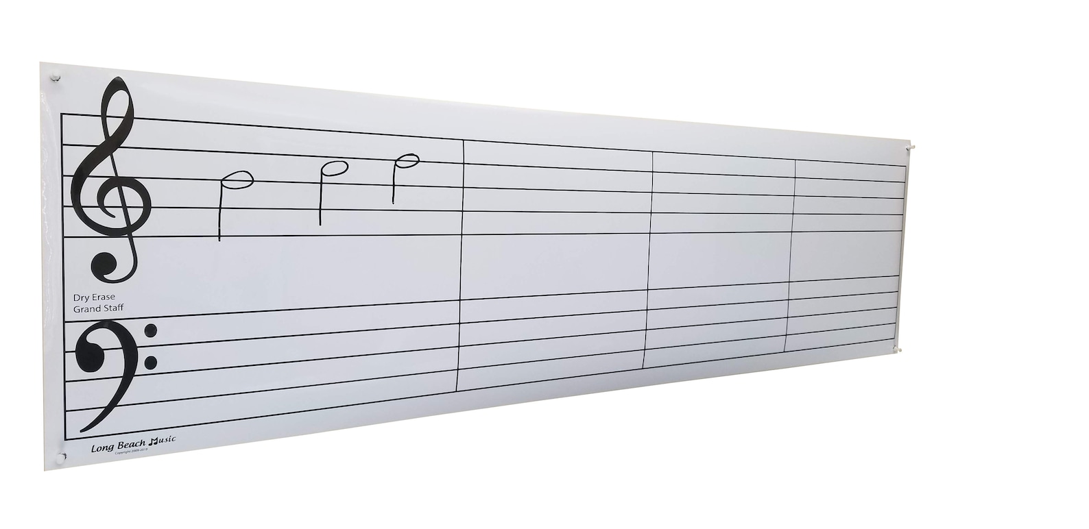 Dry Erase Music Grand Staff Poster Etsy