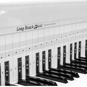 Practice Keyboard & Note Chart for Behind the Piano Keys