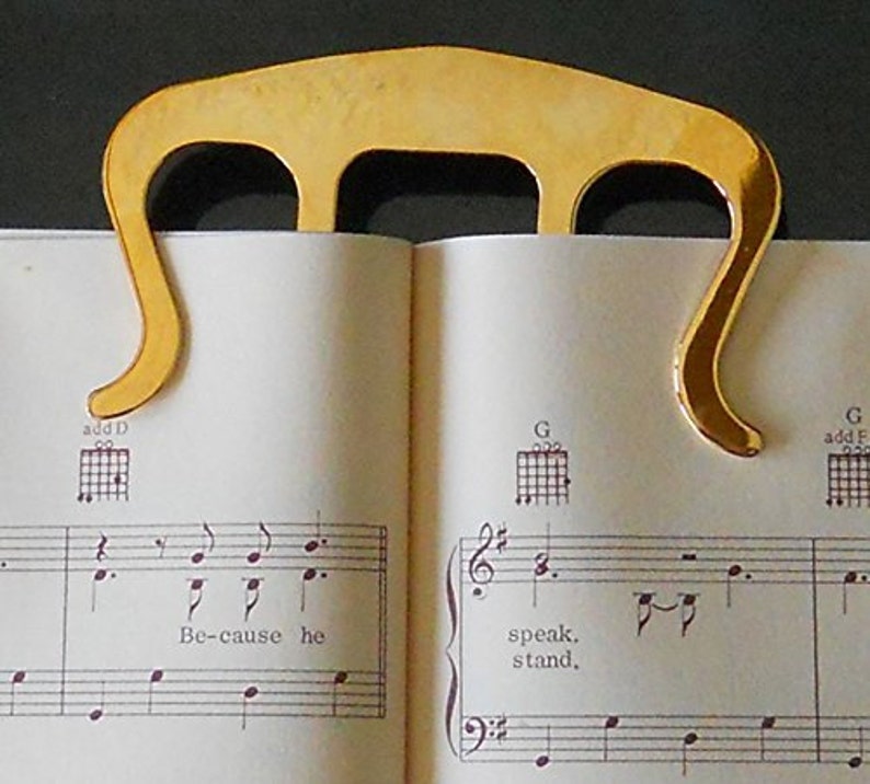 Music Page Holder- Gold Page Clip