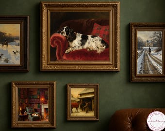 Láminas masculinas de Ralph Lauren: Arte mural de perro ecuestre (descarga digital)