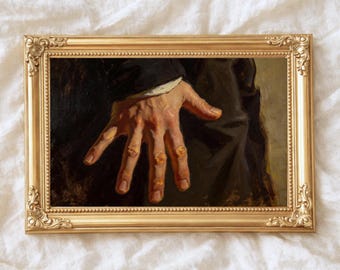 Mr Darcy Hand Flex Oil Painting Print, Pride and Prejudice Art, Book Lover Gifts (Digital Download)