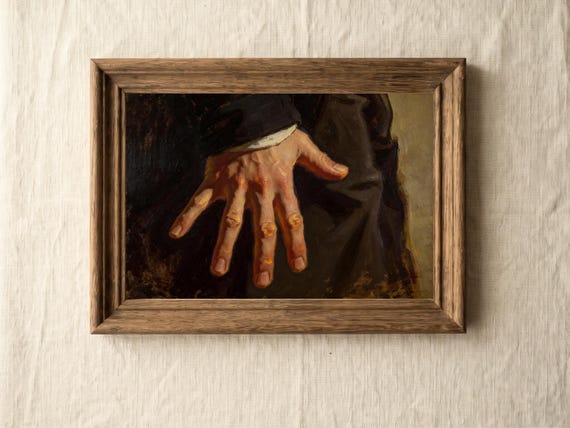 Mr Darcy Hand Flex Oil Painting Print, Pride and Prejudice Art, Jane Austen Gifts, Book Lover Gifts (Digital Download)