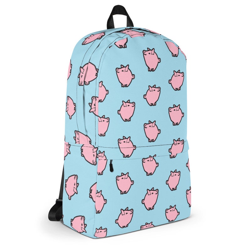 Pastel Pig Backpack Pastel Goth Aesthetic Soft Grunge Skater Bag Fairy Kei Schoolbag