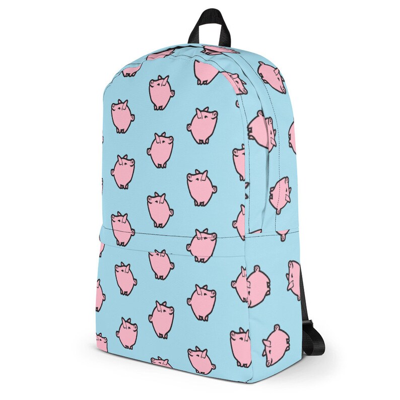 Pastel Pig Backpack Pastel Goth Aesthetic Soft Grunge Skater Bag Fairy Kei Schoolbag