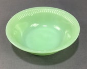 Vintage 5 Jadeite Fire King Green Oven Glass Jane Ray Berry Bowl Anchor Hocking