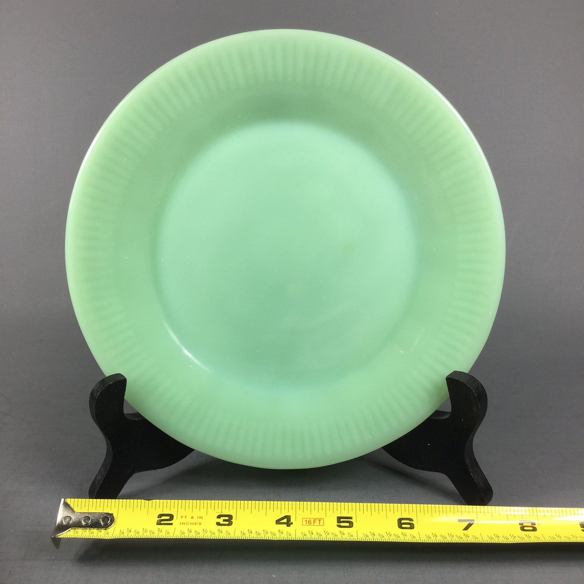 Vintage 7 5/8 Jadeite Fire King Green Oven Glass Salad Plate Etsy