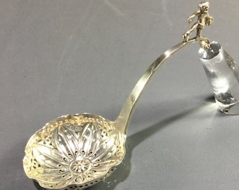 Vintage Sterling Silver Confectioners Spoon by G.W. Adams for Chawner & Co. London 1878