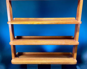 Vintage Teak Wood Shelf Organizer by Kalmar Designs