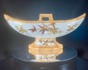 Royal Worcester Chinoiserie Bamboo Console Bowl