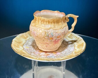Doulton Burslem Spanish Ware Cabinet Cup & Saucer by George White (B)