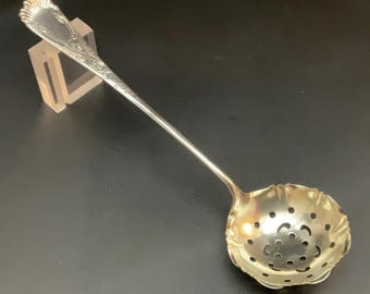 Sterling Silver Confectioners Spoon / Sugar Sifter by Wood & Hughes Pattern: Victoria #85