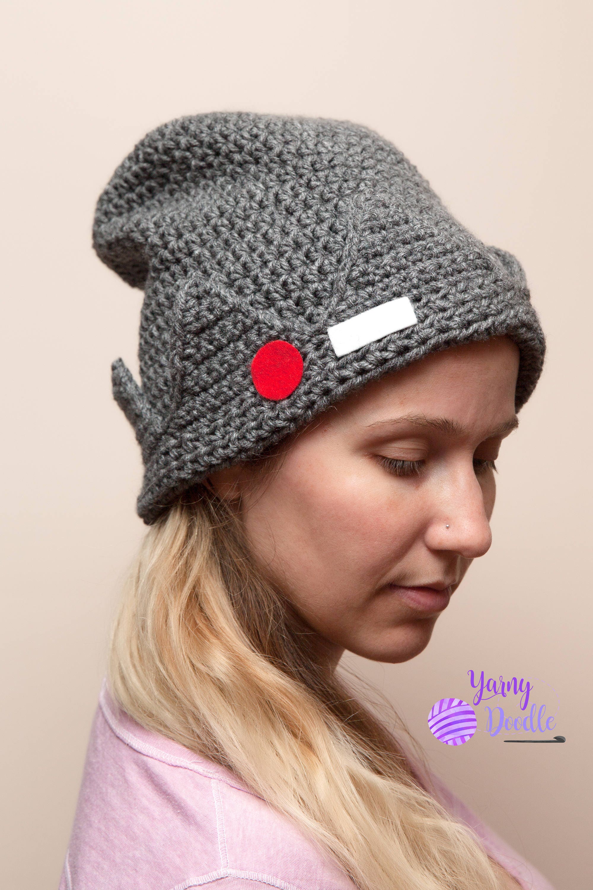 Slouchy Crochet Jughead Hat, Riverdale Beanie, Whoopee Cap, Knit